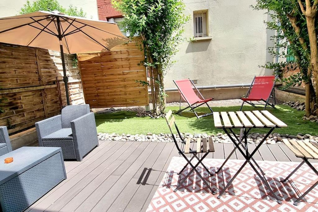T2 Cosy & Garden - Hypercentre - Gare - Wifi Appartement Toulouse Buitenkant foto